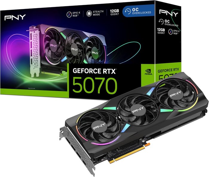 PNY GeForce RTX 5070 EPIC-X RGB OC 12GB